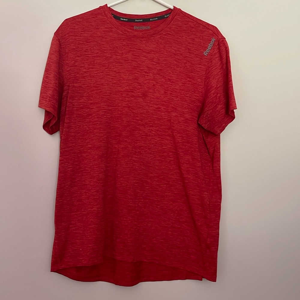 Reebok Mens Red Short Sleeved Tee